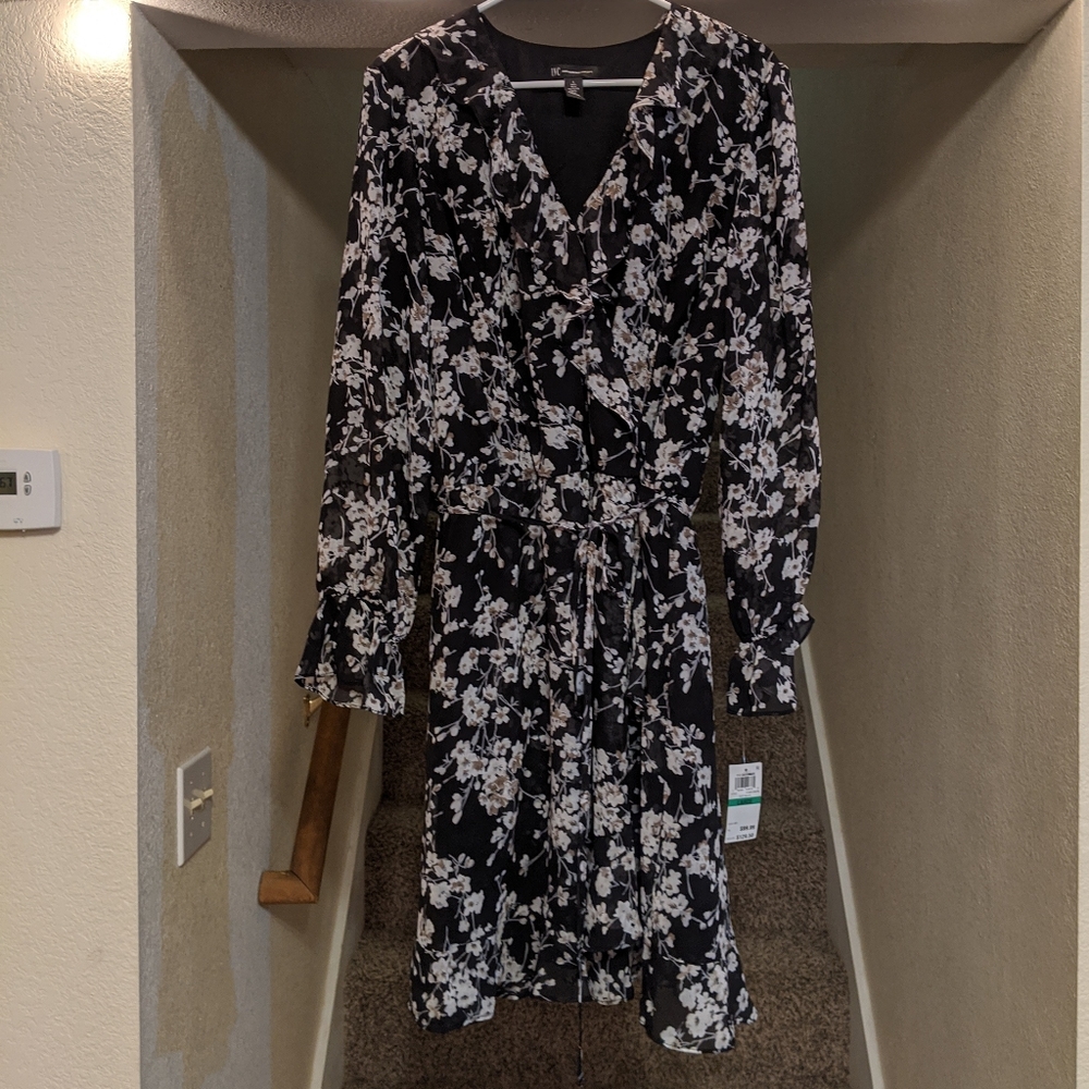INC International Concepts Floral Wrap Dress
